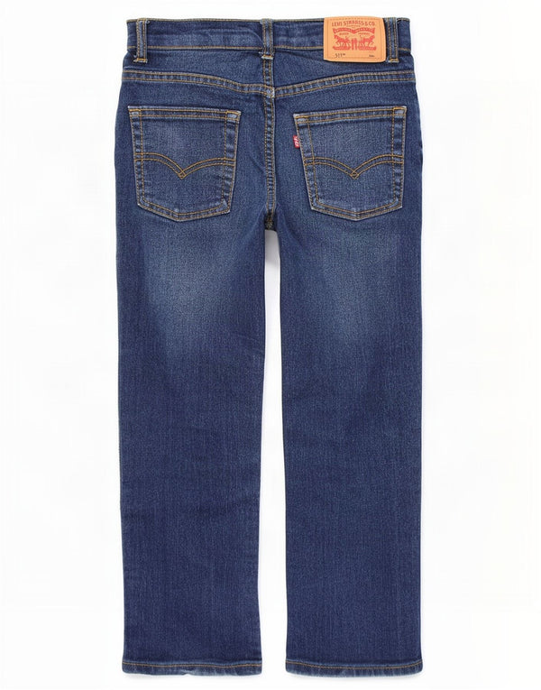 Джинсы Levi's 511 Slim для мальчиков 5–6 лет W22 L19, синий хлопок