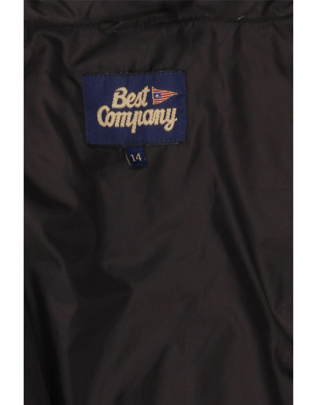 Женский оверсайз-ватый жилет BEST COMPANY UK 14, большой черный