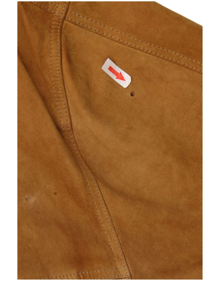 ASGARD Мужское замшевое пальто UK 42 XL Коричневое