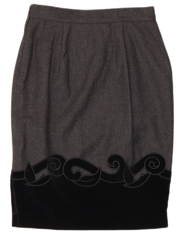 BLUMODE Женская юбка-карандаш IT 44 Medium W28 Серая с цветными блоками