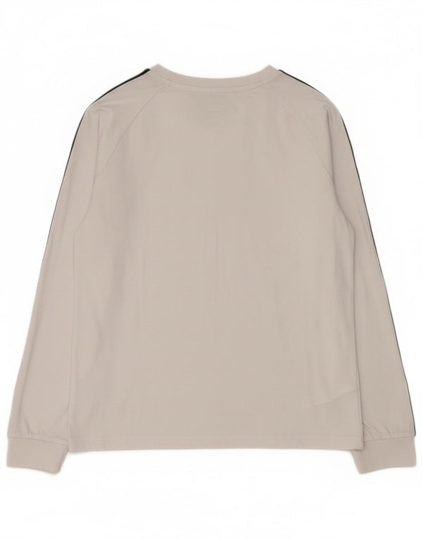 Adidas Топ с длинным рукавом для мальчиков 12-13 лет, белый хлопок