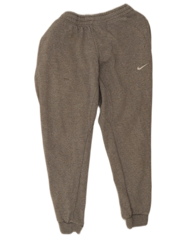 Женские спортивные брюки для бега Nike UK 12, хлопок среднего серого цвета с крапинками
