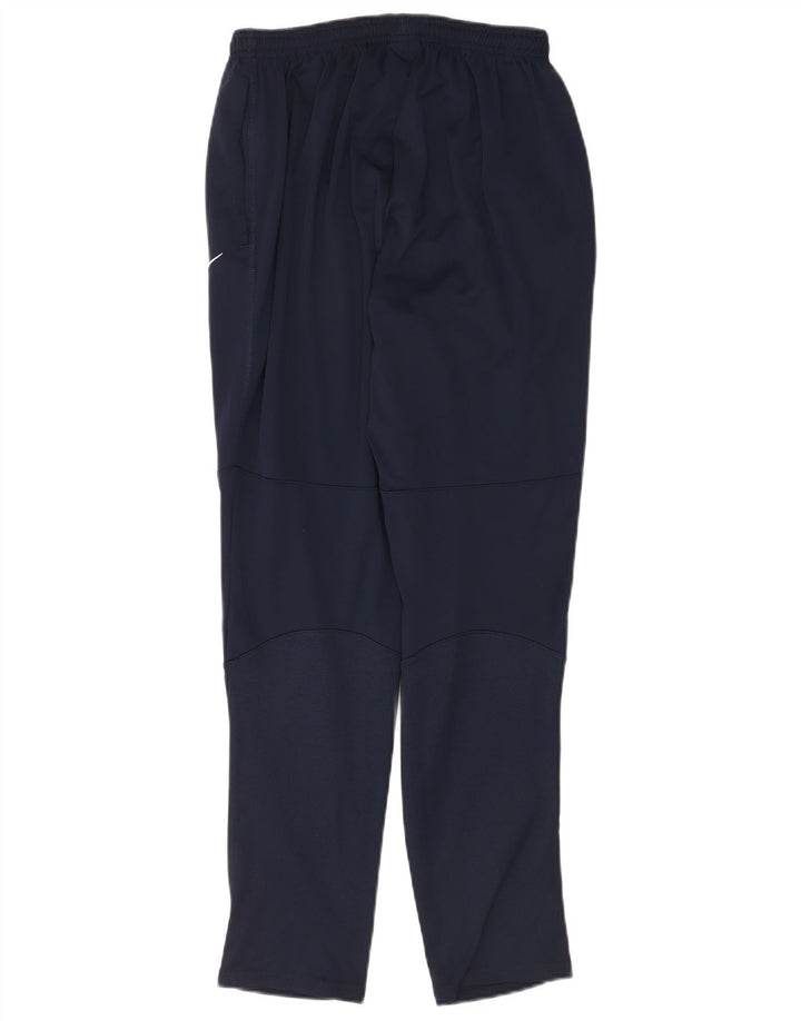 Мужские спортивные брюки Nike Dri Fit с графическим рисунком, средние темно-синие полиэстеровые брюки