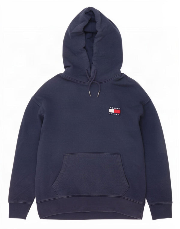 Мужской джемпер с капюшоном Tommy Hilfiger, большой размер, темно-синий, хлопок