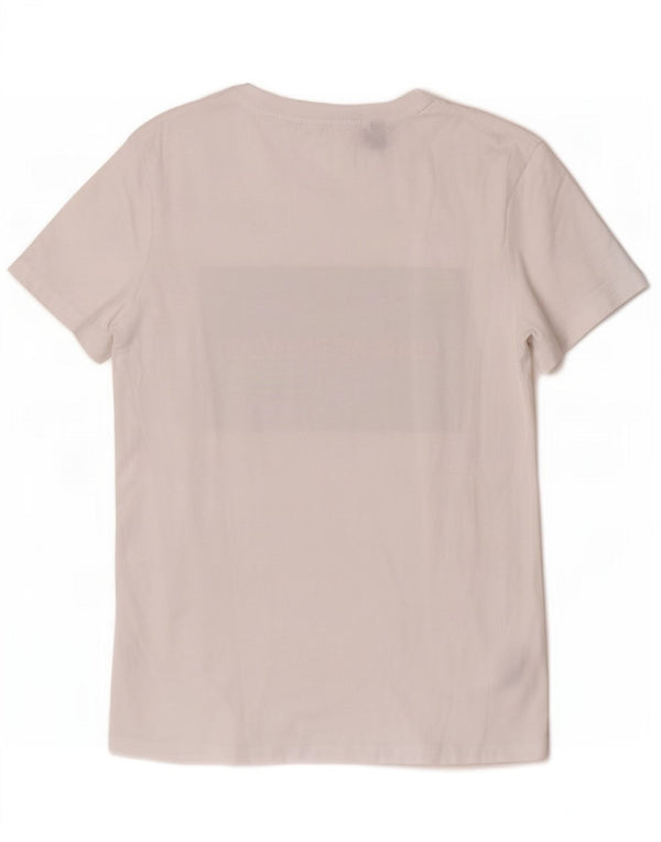 Женская футболка с рисунком Calvin Klein Jeans Top UK 18 XL, белый хлопок