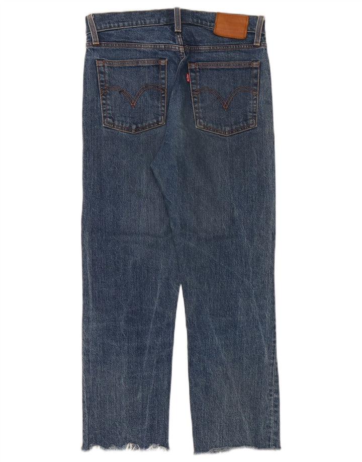 Женские прямые джинсы Levi's W27 L28 синие, хлопок