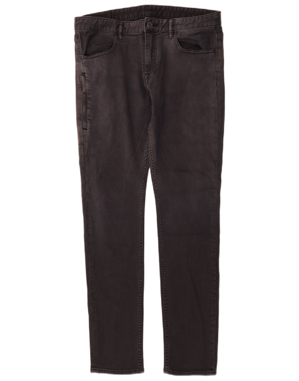 Мужские зауженные джинсы Armani Exchange W34 L33, черный хлопок