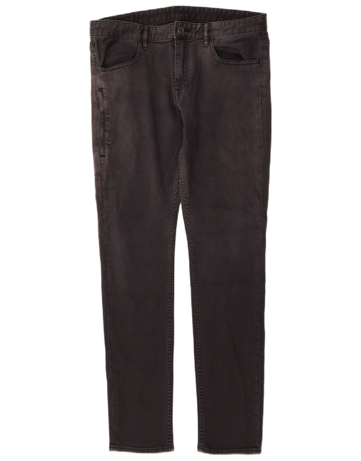 Мужские зауженные джинсы Armani Exchange W34 L33, черный хлопок