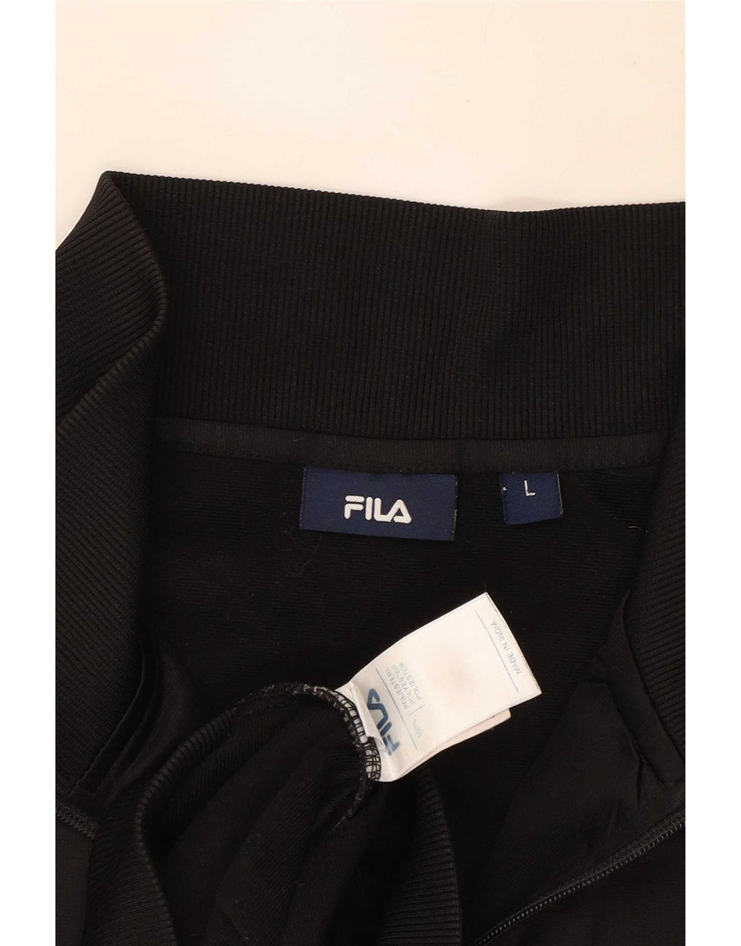Мужской спортивный костюм Fila, большая черная полиэстеровая куртка с цветными блоками