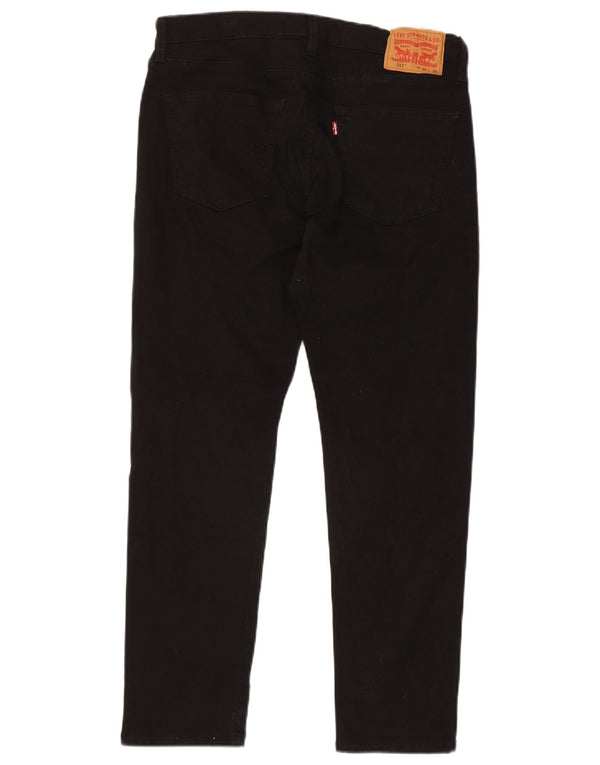 Мужские зауженные зауженные джинсы Levi's 512 W34 L30, черный хлопок