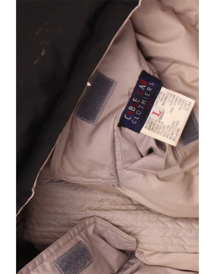 Мужская двусторонняя стеганая куртка Cable Car Clothiers UK 40, большая серая
