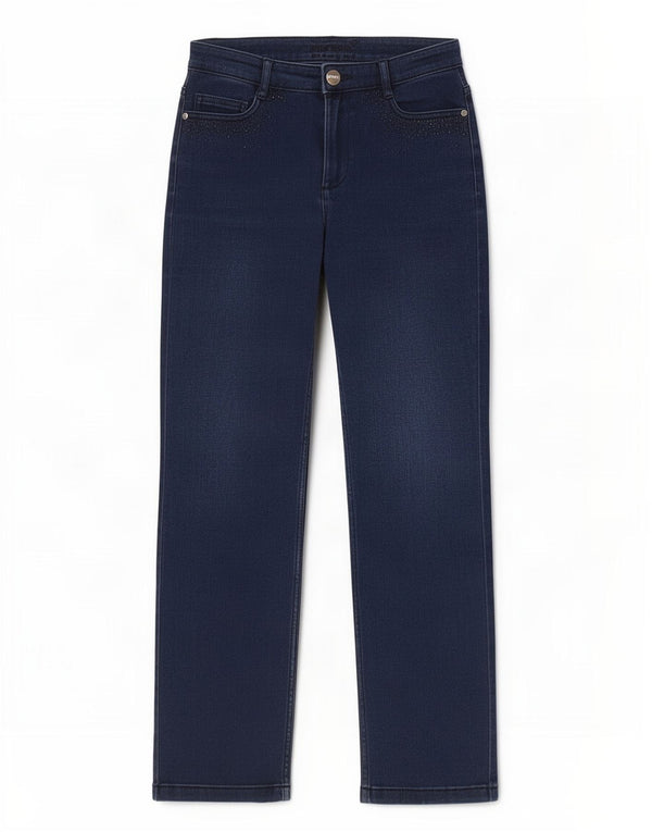 Женские прямые джинсы Marks & Spencer UK 10, маленькие W28 L27, темно-синие, хлопок