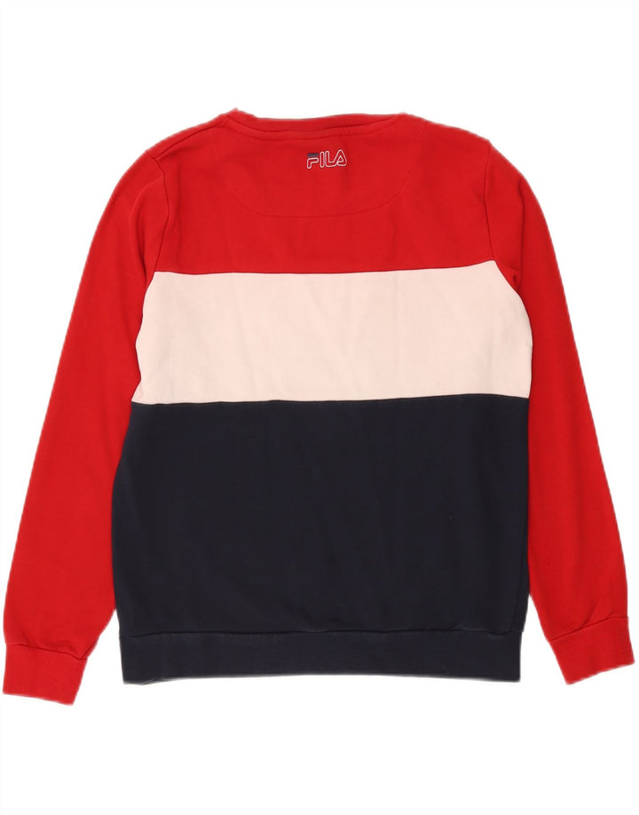 Женский свитер Fila UK 14, средний, разноцветный, цветной блок