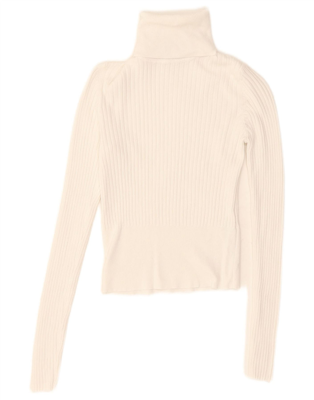 Женская укороченная блузка с высоким воротником Zara Top UK 8, маленькая белая вискоза