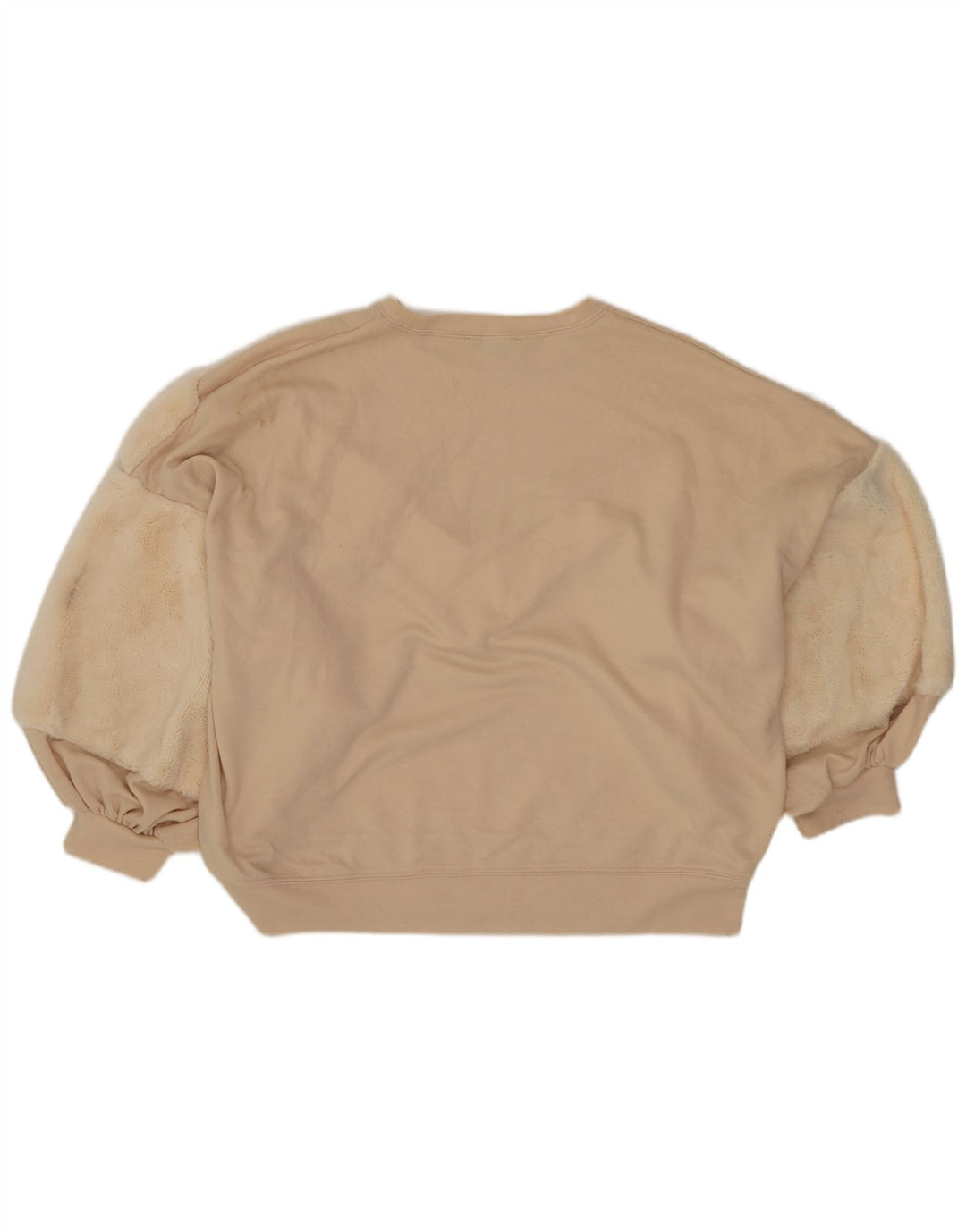 Женский укороченный свитшот оверсайз Zara UK 10, маленький белый