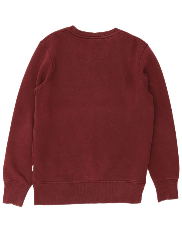 Мужской свитшот с рисунком Jack & Jones, маленький бордовый хлопковый джемпер