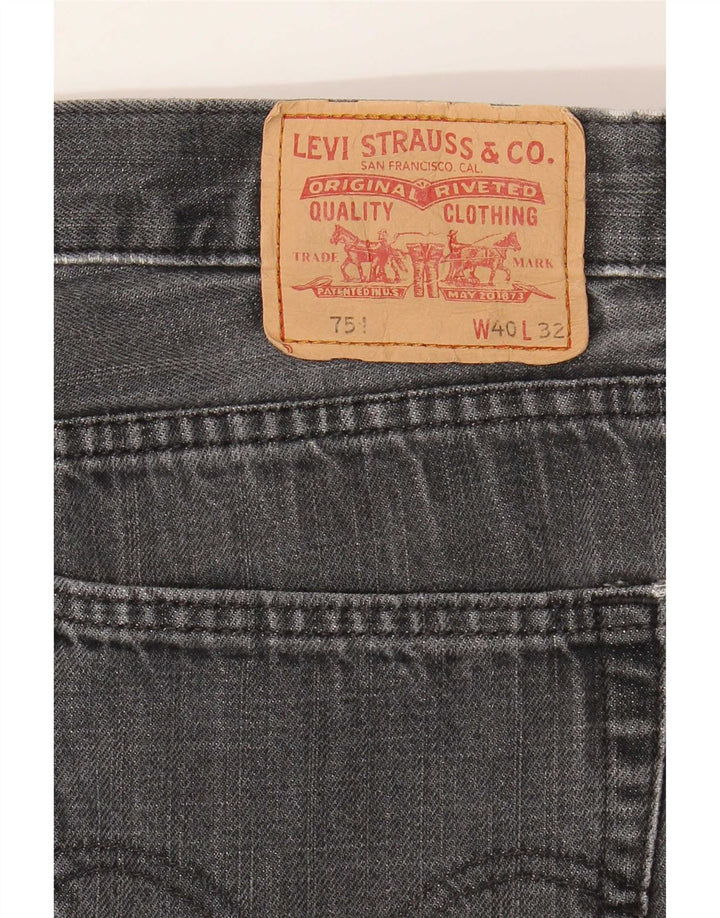 Мужские прямые джинсы Levi's 751 W40 L30 серые