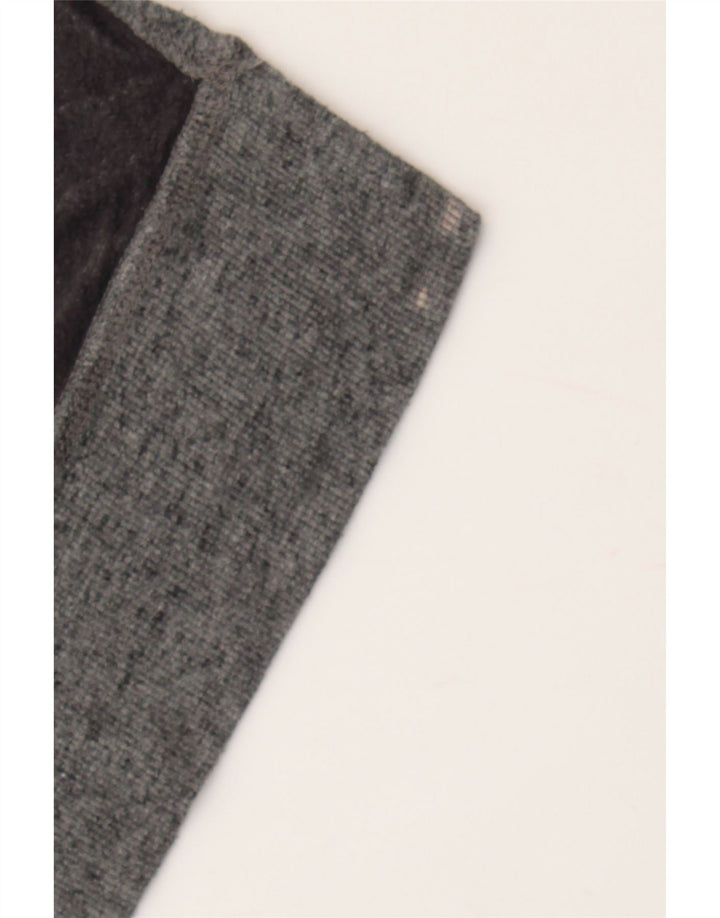 ATHLETA Womens Oversized Sweatshirt Jumper UK 6 XS Grey Flecked Cotton Vintage Athleta and Second-Hand Athleta from Messina Hembry 