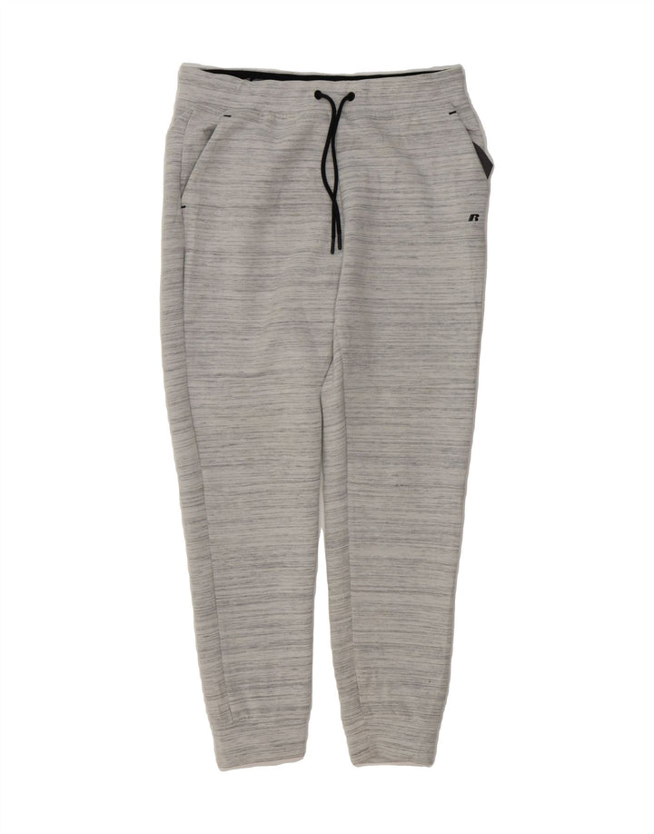RUSSELL ATHLETIC Mens Tracksuit Trousers Joggers Medium Grey Flecked Vintage Russell Athletic and Second-Hand Russell Athletic from Messina Hembry 