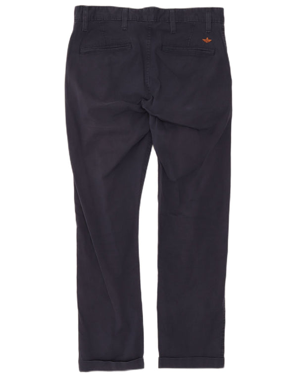 Мужские зауженные брюки-чиносы Dockers W31 L32, темно-синие, хлопок