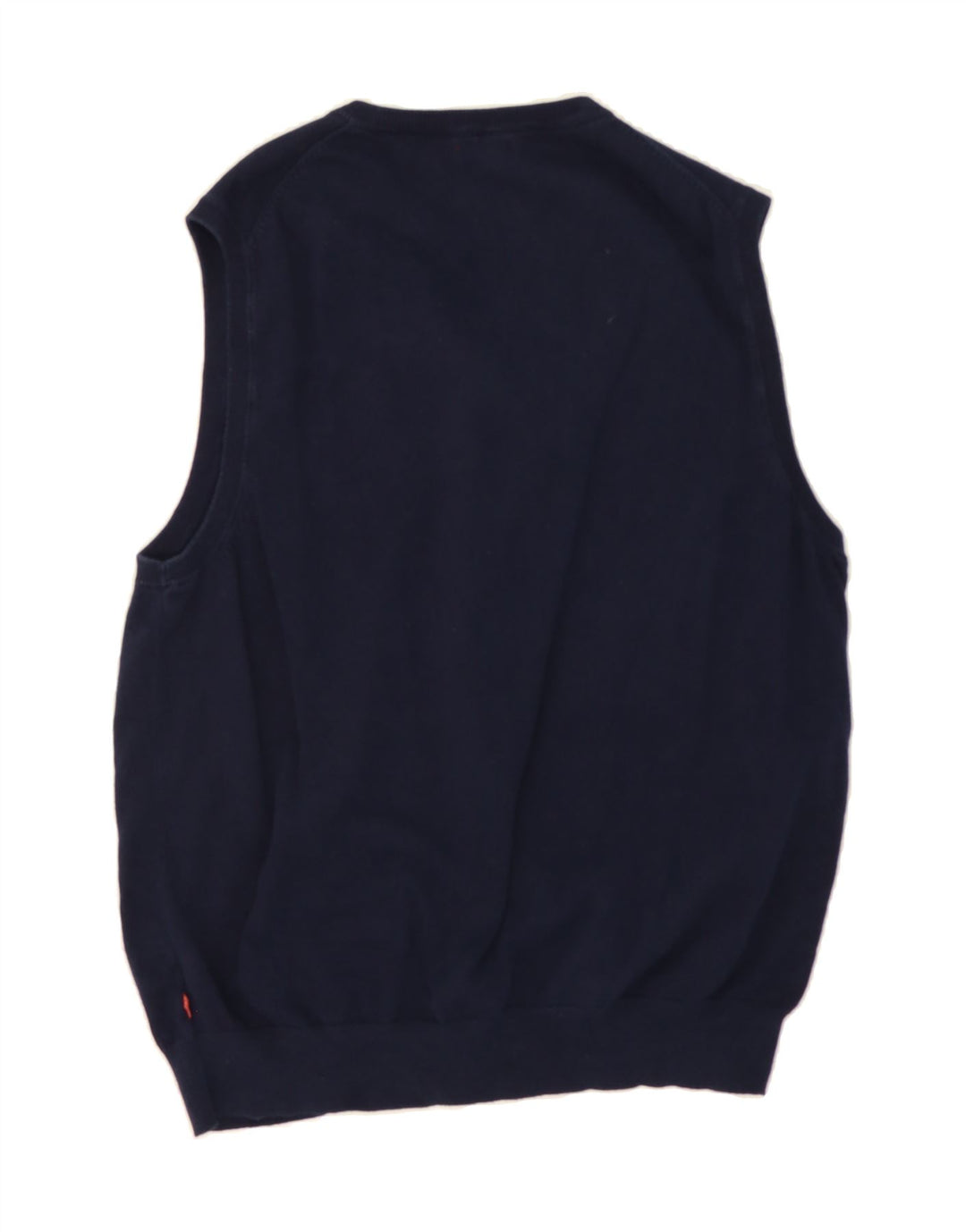 IZOD Mens Vest Tank Top XL Navy Blue Cotton Vintage Izod and Second-Hand Izod from Messina Hembry 