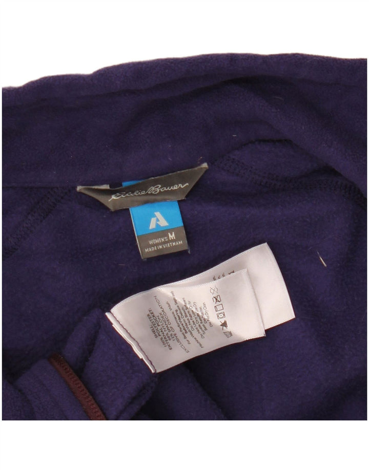 Женская флисовая куртка EDDIE BAUER UK 12, средний фиолетовый, полиэстер с цветными блоками