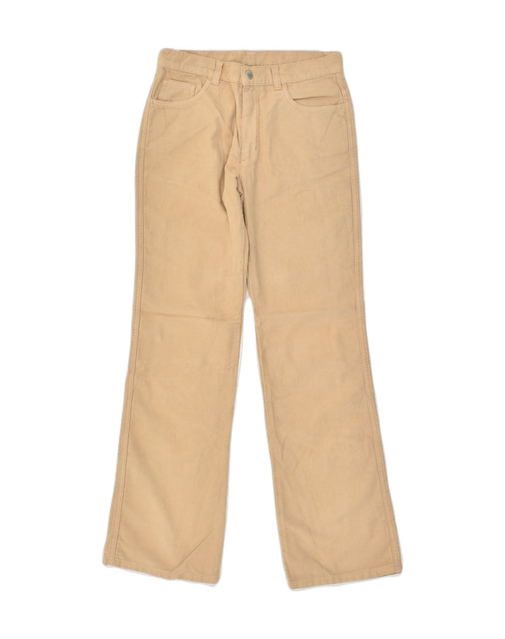 BENETTON Girls Wide Leg Jeans 11-12 Years W26 L30 XL Khaki Cotton | Vintage Benetton | Thrift | Second-Hand Benetton | Used Clothing | Messina Hembry 