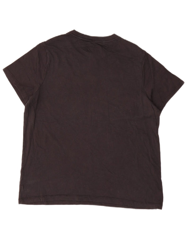 Женская футболка с рисунком NIKE UK 18 XL, черный хлопок