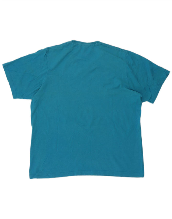 Мужская футболка с рисунком Adidas Top Medium Blue Cotton