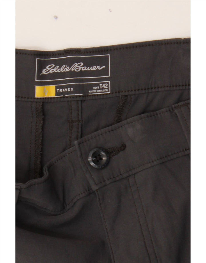 EDDIE BAUER Mens Chino Shorts W42 2XL Grey Nylon Vintage Eddie Bauer and Second-Hand Eddie Bauer from Messina Hembry 