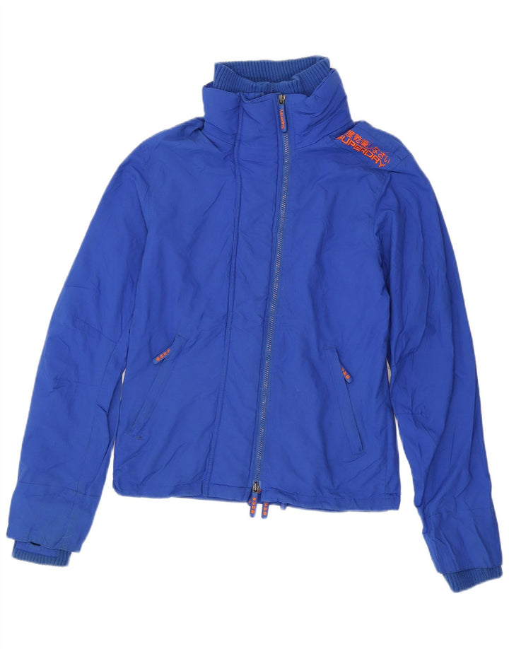 Мужская дождевик Superdry Double Blacklabel UK 38, маленький синий нейлон