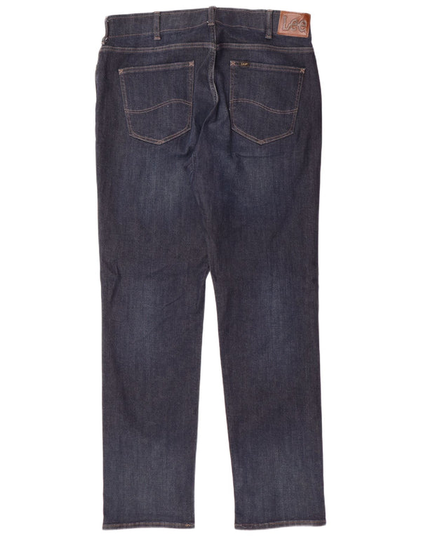 Мужские зауженные прямые джинсы Lee Extreme Motion W36 L34, темно-синий, хлопок