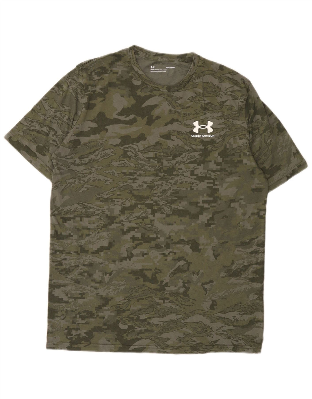 Мужская футболка Under Armour, средний зеленый камуфляж