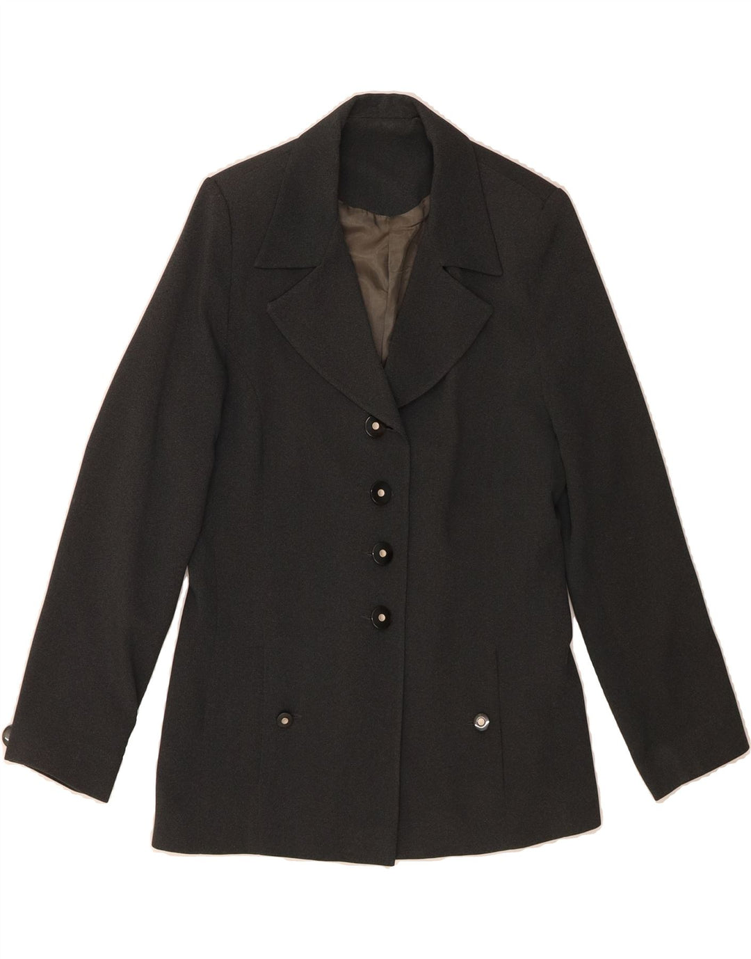MAX PIERRE Womens 4 Button Blazer Jacket UK 10 Small Grey Vintage Max Pierre and Second-Hand Max Pierre from Messina Hembry 