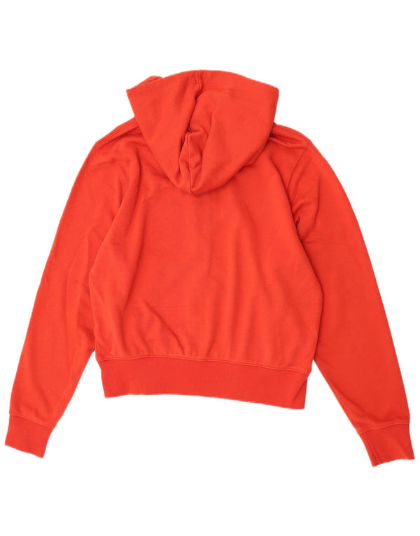 Zara Mens Zip Hoodie Sweater Small Red Cotton