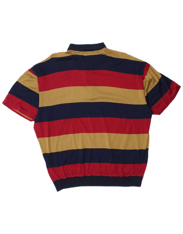 Мужская рубашка-поло Paul & Shark XL, хлопок в разноцветную полоску