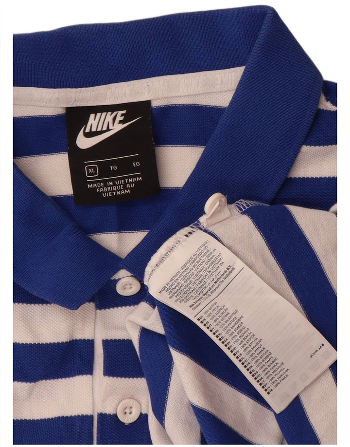 Мужская рубашка-поло Nike XL, синяя, хлопок