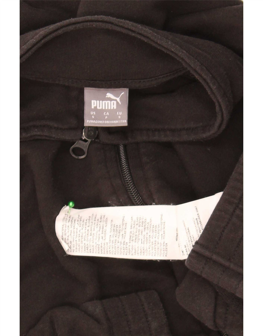 Женский укороченный спортивный костюм большого размера Puma UK 10, маленький черный хлопок