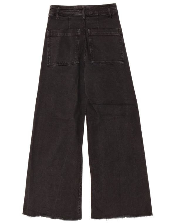 Женские широкие джинсы Zara EU 36 XS W26 L28, черные