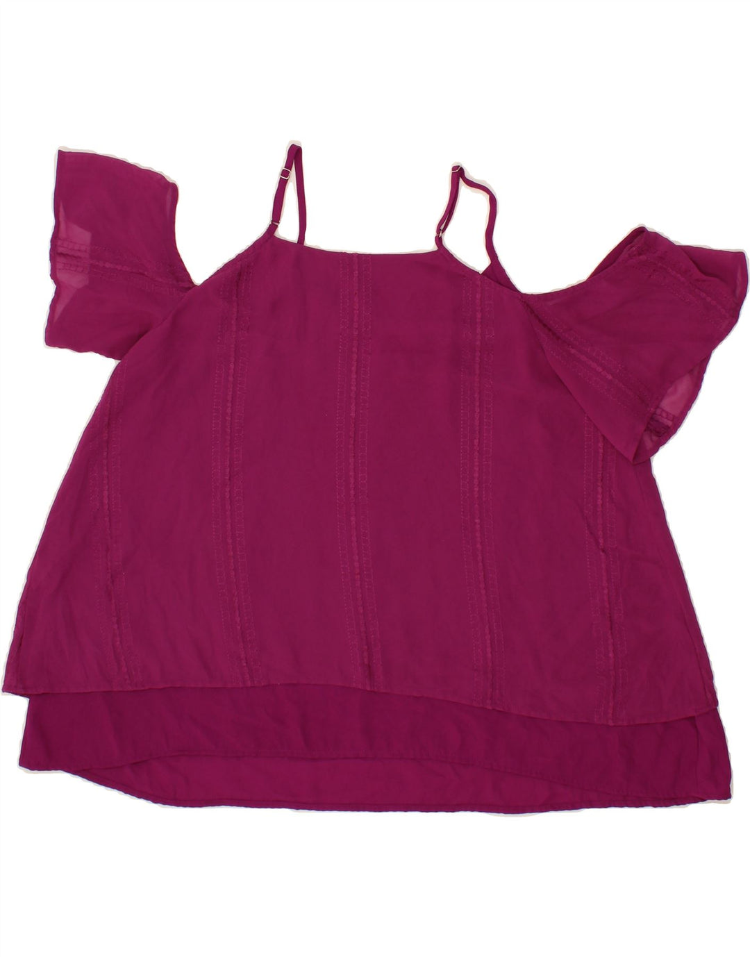MOSSIMO Womens Blouse Top UK 16 Large Purple Polyester Vintage Mossimo and Second-Hand Mossimo from Messina Hembry 