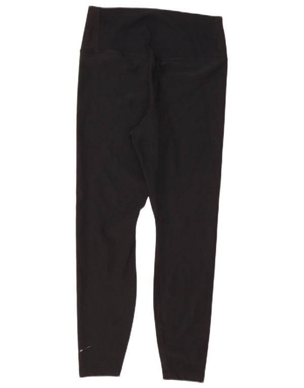 Женские леггинсы Nike Dri Fit UK 14, большие черные полиэстер