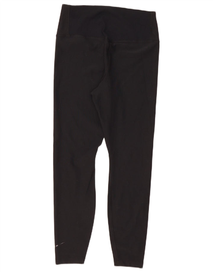 Женские леггинсы Nike Dri Fit UK 14, большие черные полиэстер