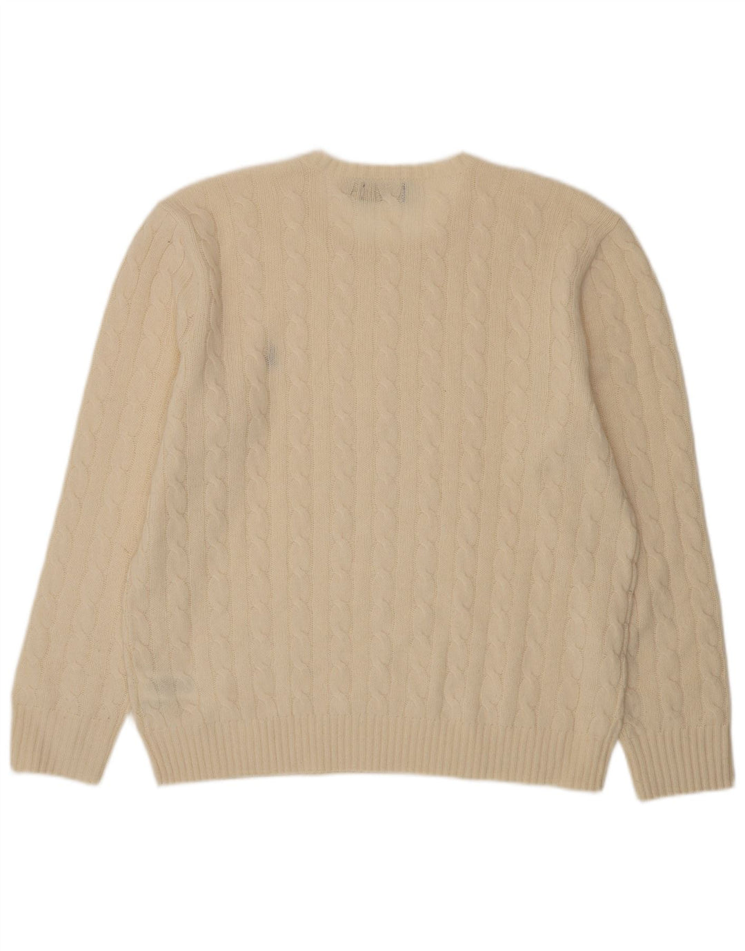 Мужской джемпер с круглым вырезом POLO RALPH LAUREN XL, белая шерсть