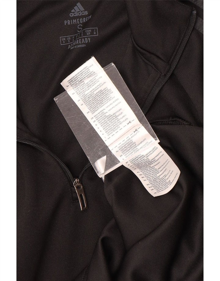 Мужской пуловер на молнии ADIDAS Aeroready, спортивный костюм, маленький черный