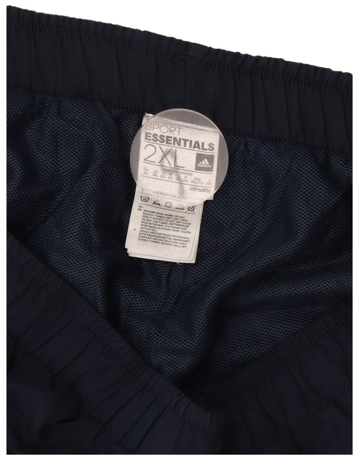Мужские спортивные шорты Adidas Climalite 2XL темно-синие из полиэстера