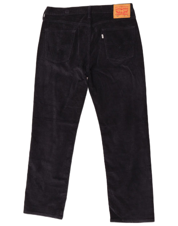 Мужские прямые вельветовые брюки Levi's 514 W34 L30 темно-синие, хлопок