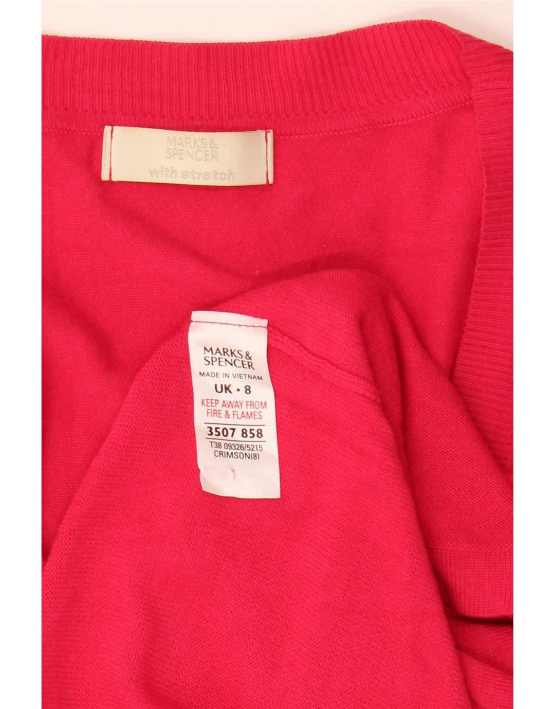 Женский кардиган Marks & Spencer, Великобритания, 8, маленький, розовый, вискоза