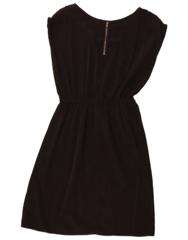 Женское платье трапециевидного силуэта MOSSIMO UK 10, маленькое черное, полиэстер