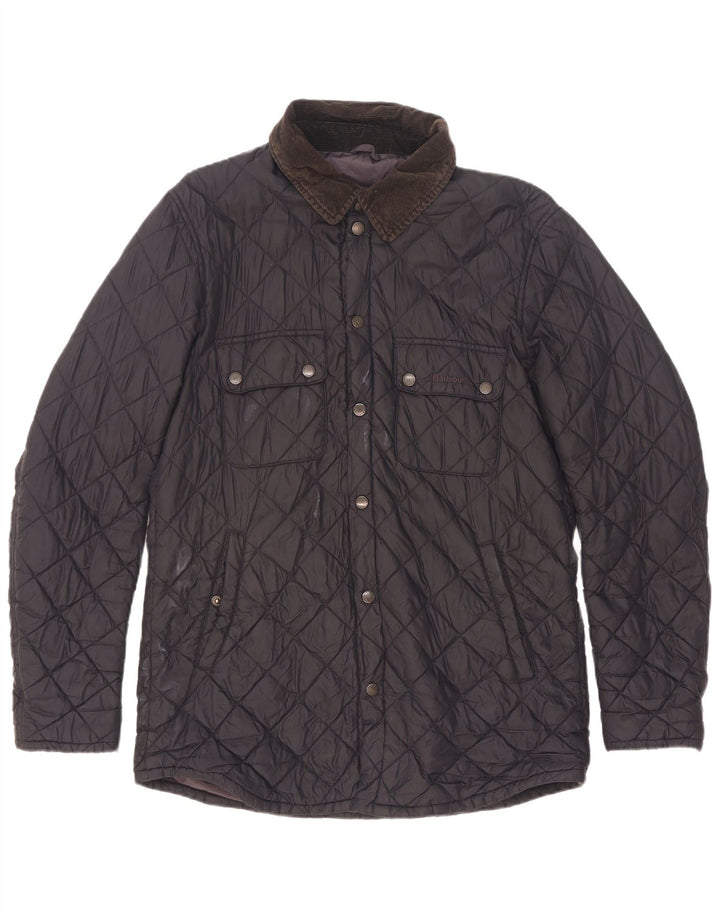 Мужская стеганая куртка Barbour UK 38 средний темно-синий полиамид