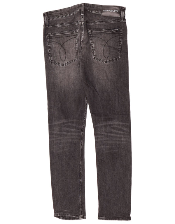 Мужские узкие джинсы Calvin Klein W32 L32, серый хлопок